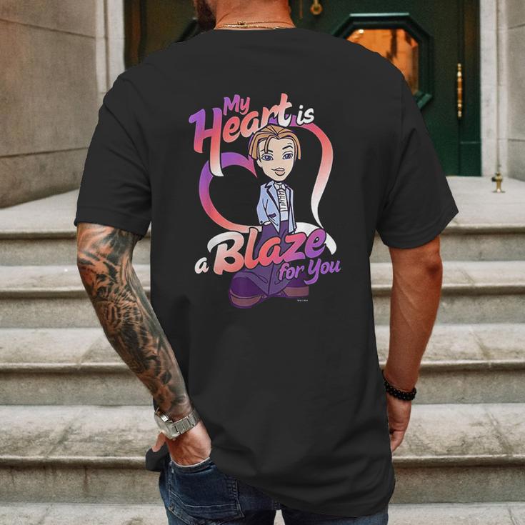 Bratz Cameron Heart Is Ablaze Mens Back Print T-shirt Gifts for Men