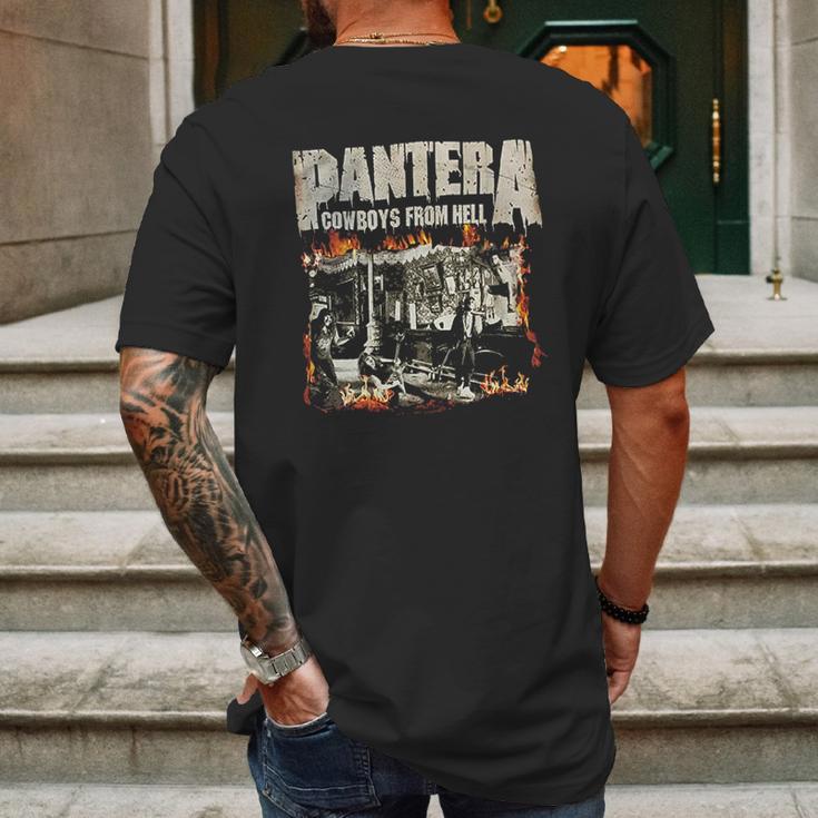 Bravado Pantera Cowboys From Hell Black Mens Back Print T-shirt Gifts for Men