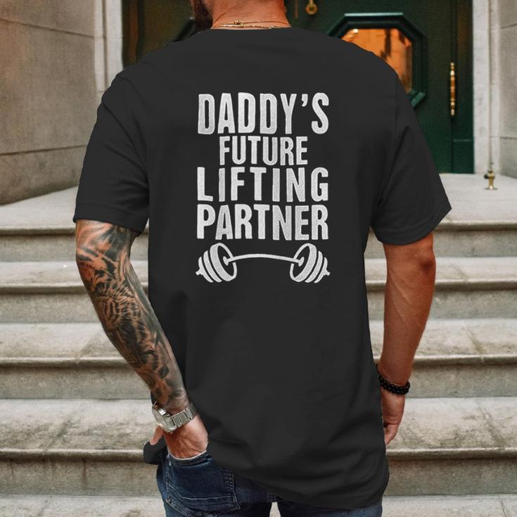 Brisco Brands Daddy Future Lifting Partner Youth Mens Back Print T-shirt Gifts for Men