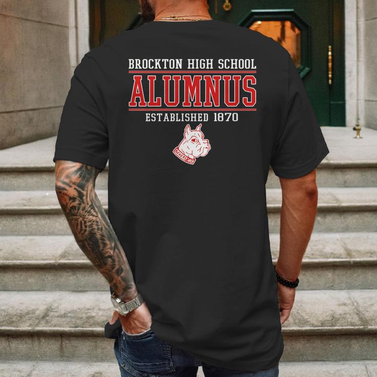 Brockton High School Alumnus Mens Back Print T-shirt Gifts for Men