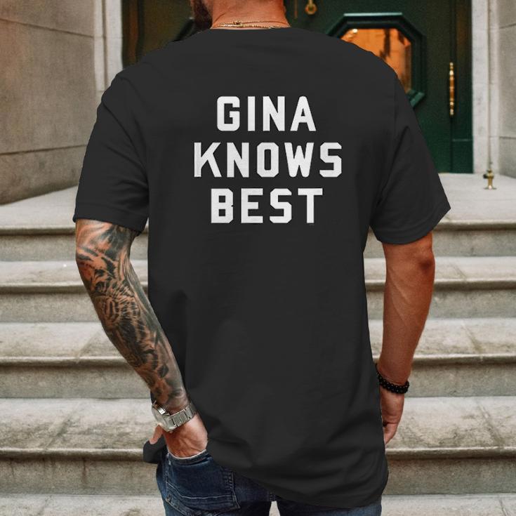 Brooklyn Nine Nine Gina Knows Best Mens Back Print T-shirt Gifts for Men