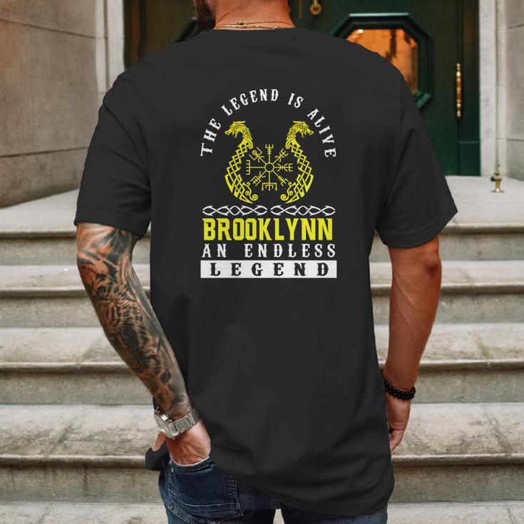 Brooklynn Viking Legends Mens Back Print T-shirt Gifts for Men