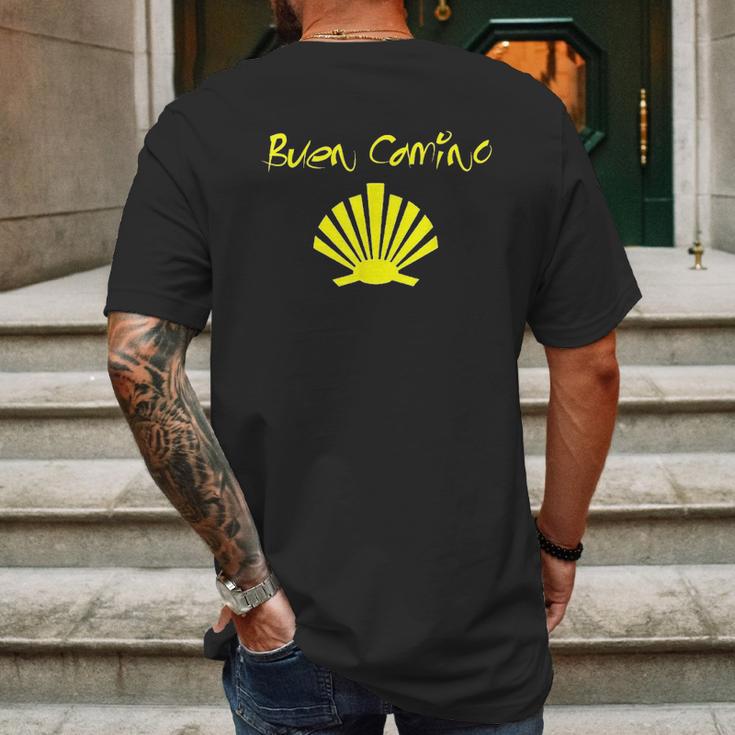 Buen Camino Santiago Mens Back Print T-shirt Gifts for Men