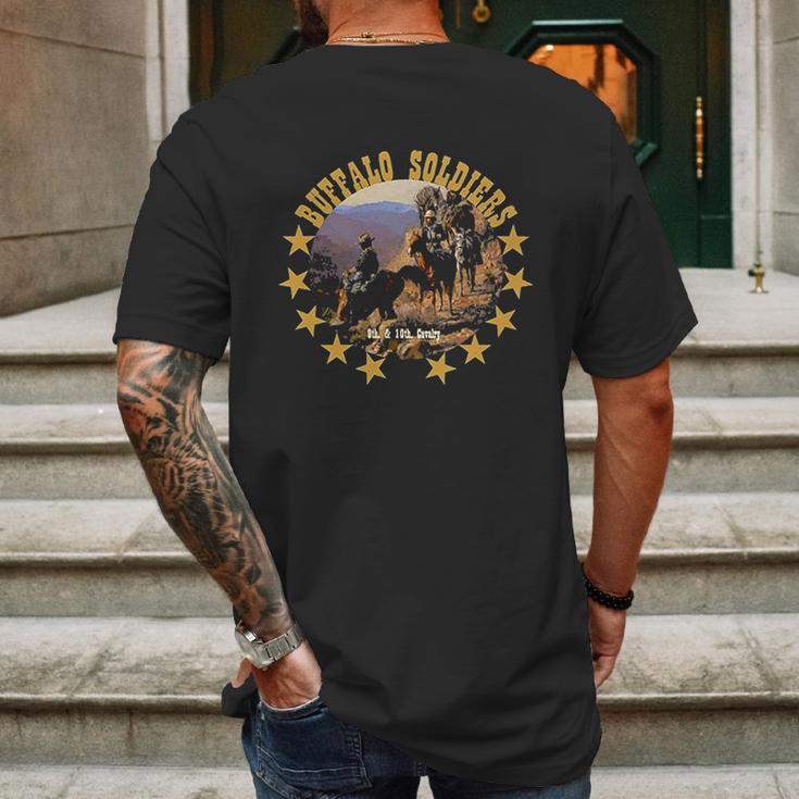 Buffalo Soldiers Mens Back Print T-shirt Gifts for Men