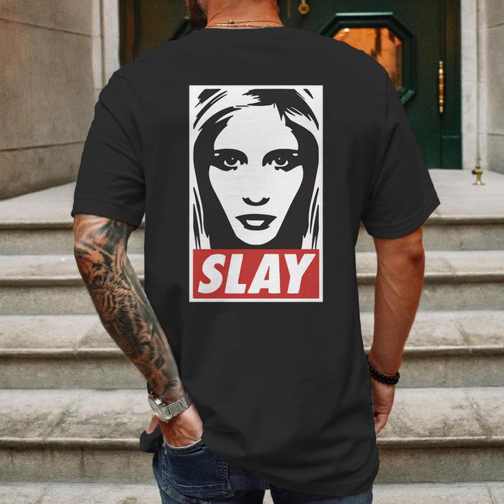 Buffy The Vampire Slayer Sarah Michelle Gellar T-Shirt Mens Back Print T-shirt Gifts for Men