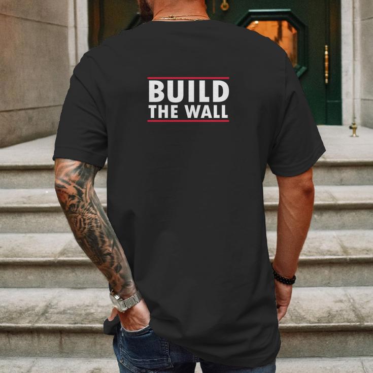 Build The Wall Mens Back Print T-shirt Gifts for Men