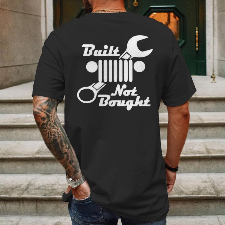 Built The Jeep Not Bought It Gift For Jeep Lovers Mens Back Print T-shirt Gifts for Men