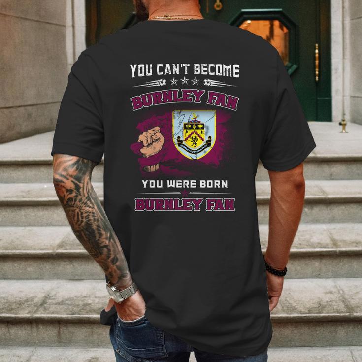 Burnley Fc-Kann-Man Mens Back Print T-shirt Gifts for Men