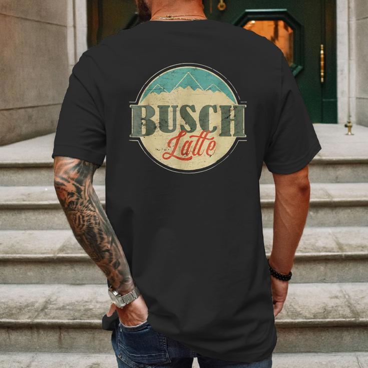 Busch Latte Retro Mens Back Print T-shirt Gifts for Men