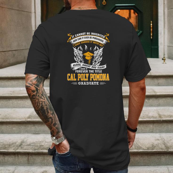 Cal Poly Pomona Graduates Mens Back Print T-shirt Gifts for Men