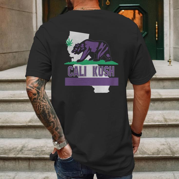 Cali Kush Mens Back Print T-shirt Gifts for Men