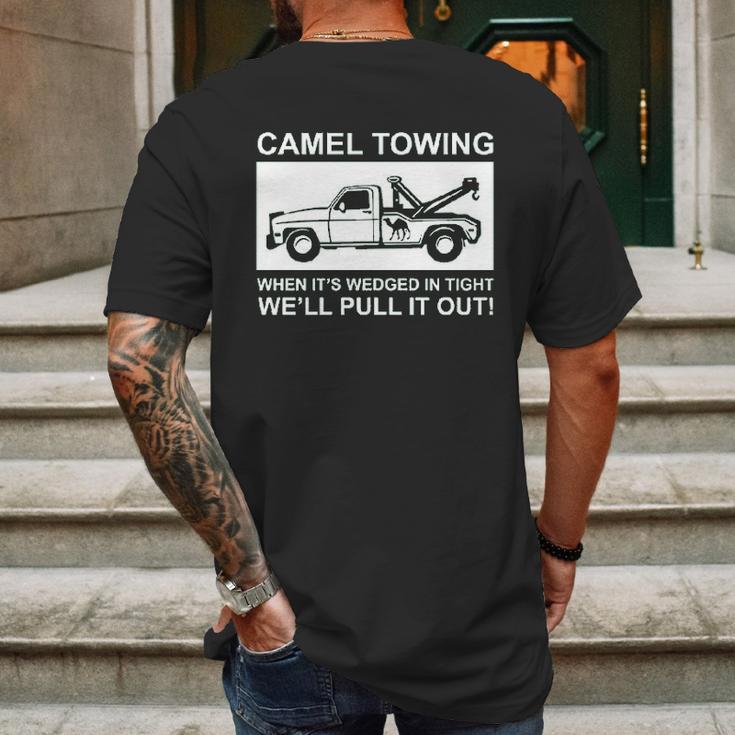 Camel Towing Pull It Out Mens Back Print T-shirt Gifts for Men