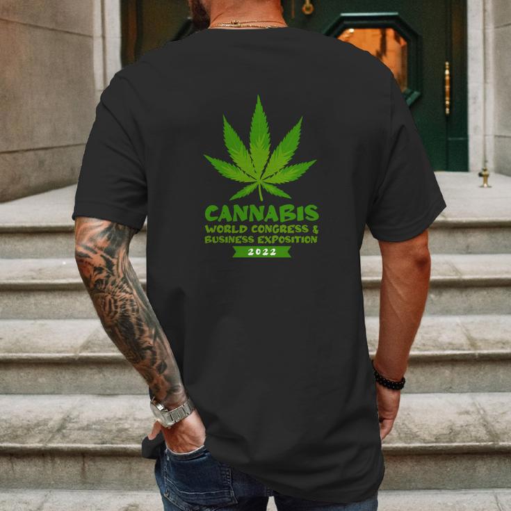 Cannabis World Congress Graphic Design Printed Casual Daily Basic Mens Back Print T-shirt Gifts for Men