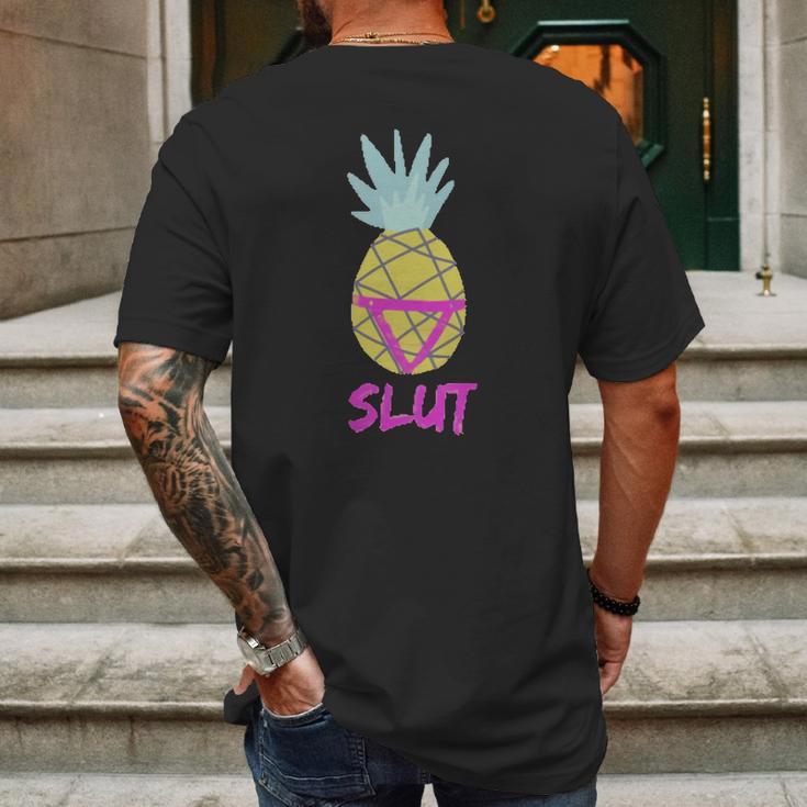 Captain Holt Pineapple SlutShirt Mens Back Print T-shirt Gifts for Men