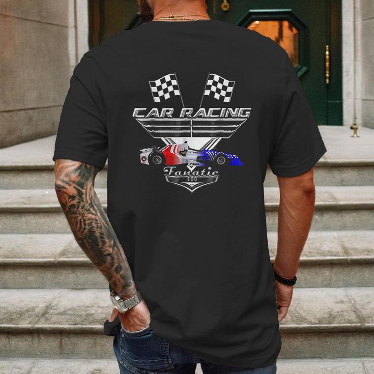 Car Racing Fanatic 500 Miles Mens Back Print T-shirt Gifts for Men