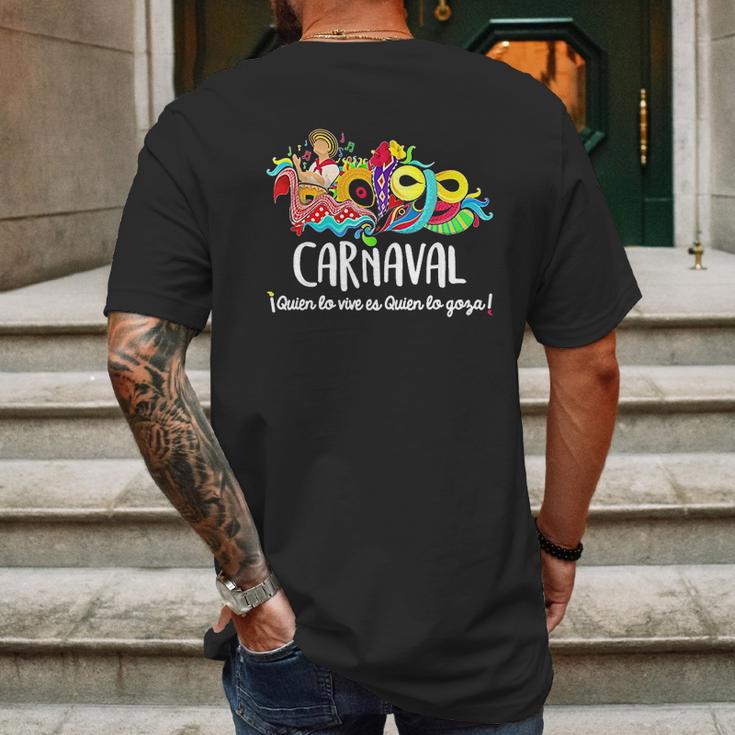 Carnaval De Barranquilla Marimonda Mens Back Print T-shirt Gifts for Men