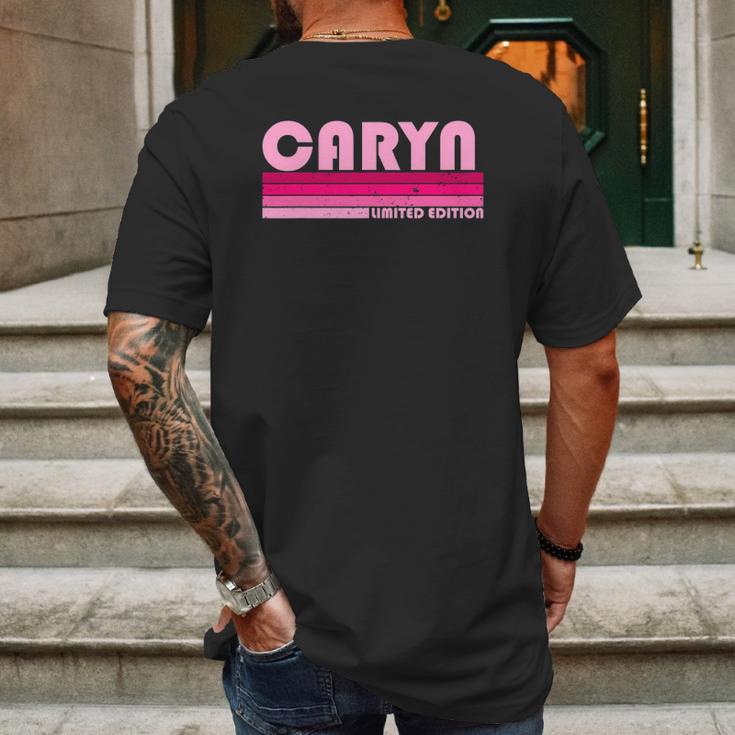 Caryn Name Personalized Retro Vintage 80S 90S Birthday Mens Back Print T-shirt Gifts for Men