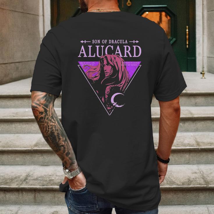 Castlevania Alucard Son Of Dracula Triangle Mens Back Print T-shirt Gifts for Men