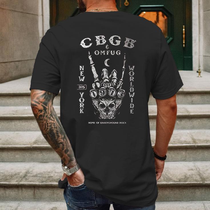 Cbgb Est 1973 Classic Logo Official Mens Back Print T-shirt Gifts for Men