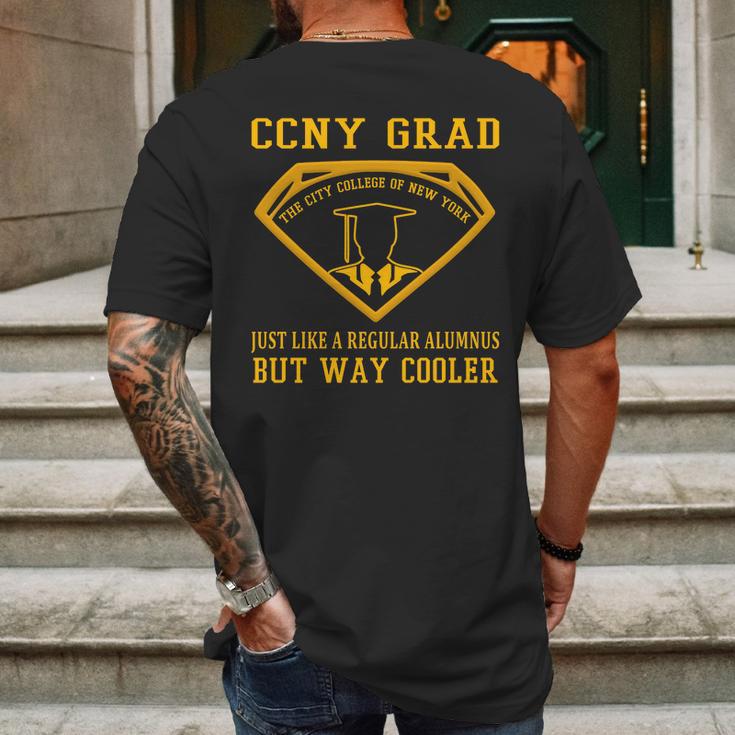 Ccny Grad Just Like A Regular Alumnus But Way Cooler Mens Back Print T-shirt Gifts for Men