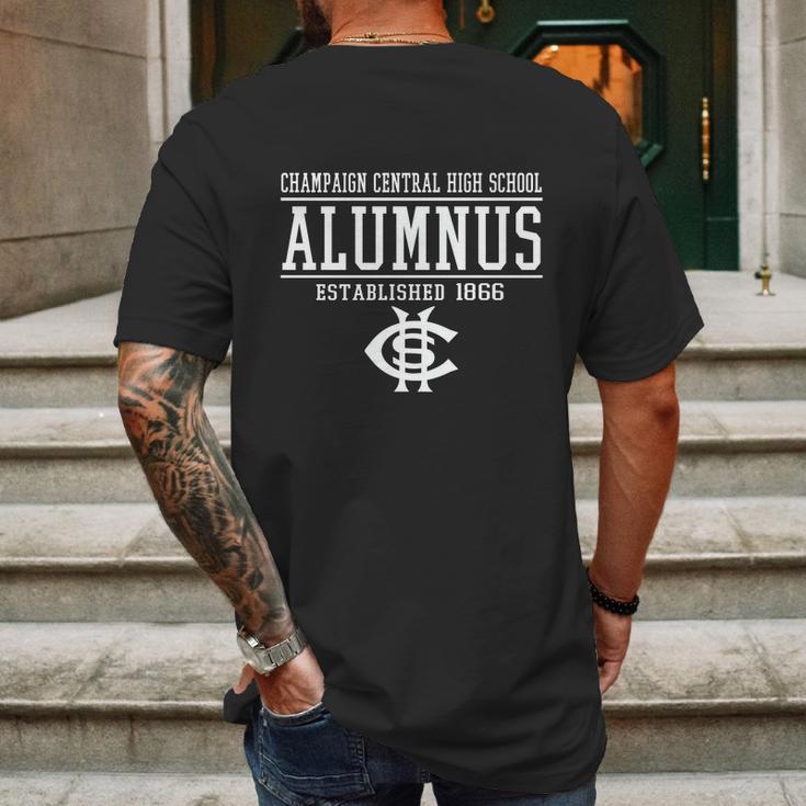 Champaign Central High School Alumnus Mens Back Print T-shirt Gifts for Men