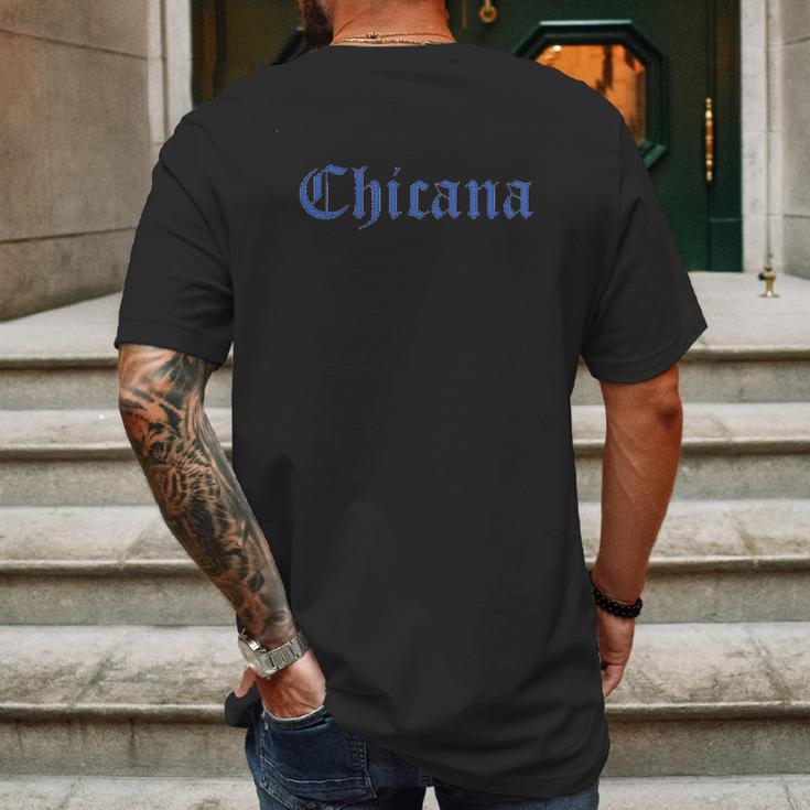 Chicana Hispanic Mens Back Print T-shirt Gifts for Men