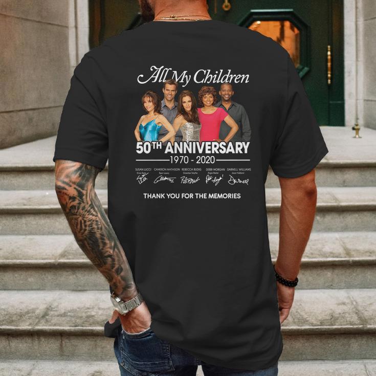 All My Children 50Th Anniversary 1970-2020 Signatures Shirt Mens Back Print T-shirt Gifts for Men