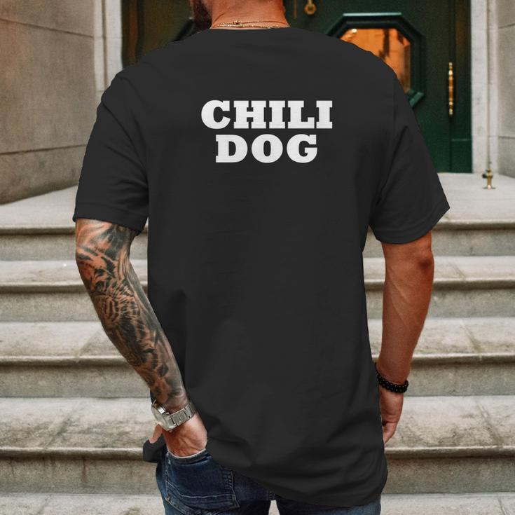 Chili Dog Food Halloween Costume Party Cute Funny Mens Back Print T-shirt Gifts for Men