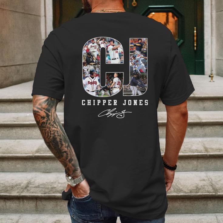 Chipper Jones Mens Back Print T-shirt Gifts for Men