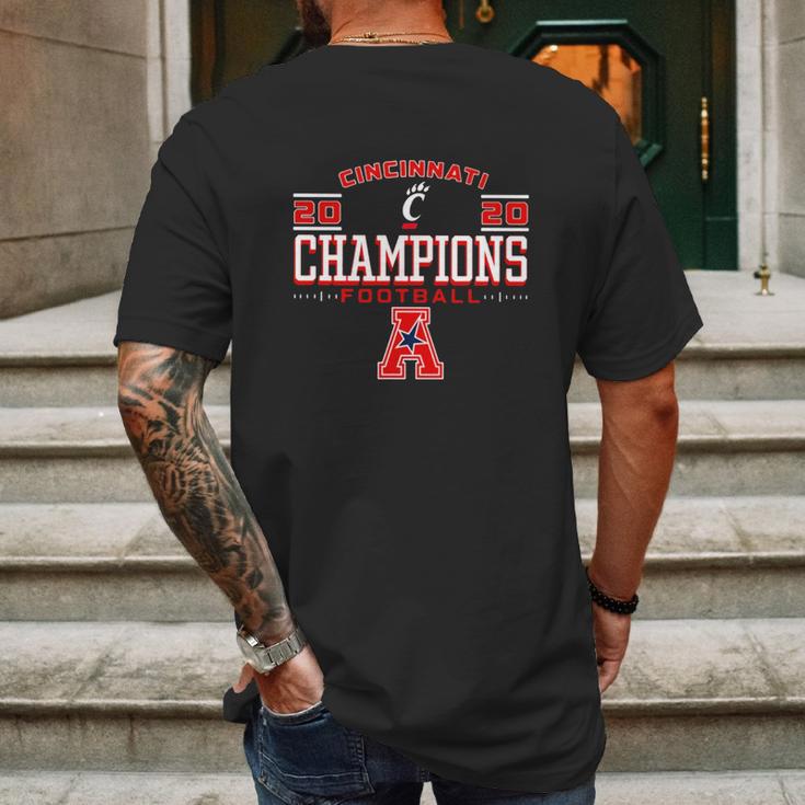 Cincinnati Bearcats 2020 Aac Football Champions Mens Back Print T-shirt Gifts for Men