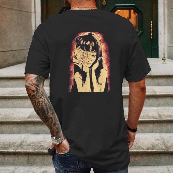 Classic Tomie Japanese Manga Girl Junji Ito Mens Back Print T-shirt Gifts for Men