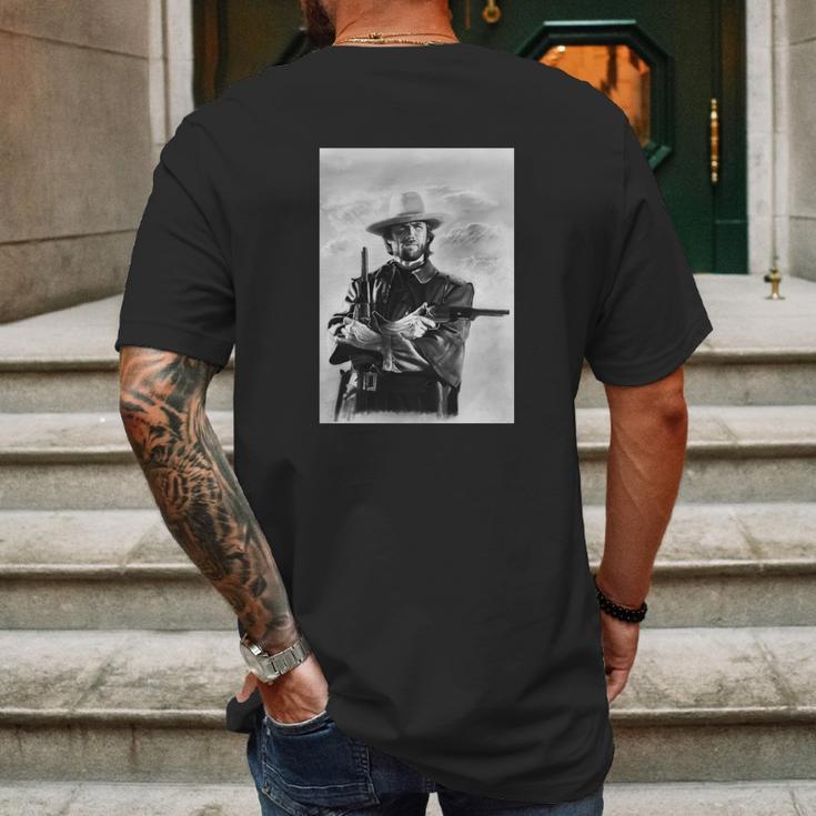 Clint Eastwood The Outlaw Josey Wales Mens Back Print T-shirt Gifts for Men