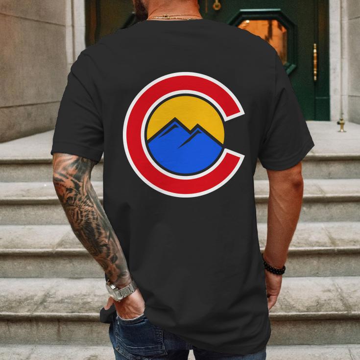 Colorado Hill Logo Mens Back Print T-shirt Gifts for Men