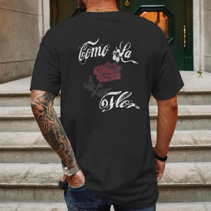 Como La Flor Gift Mens Back Print T-shirt Gifts for Men