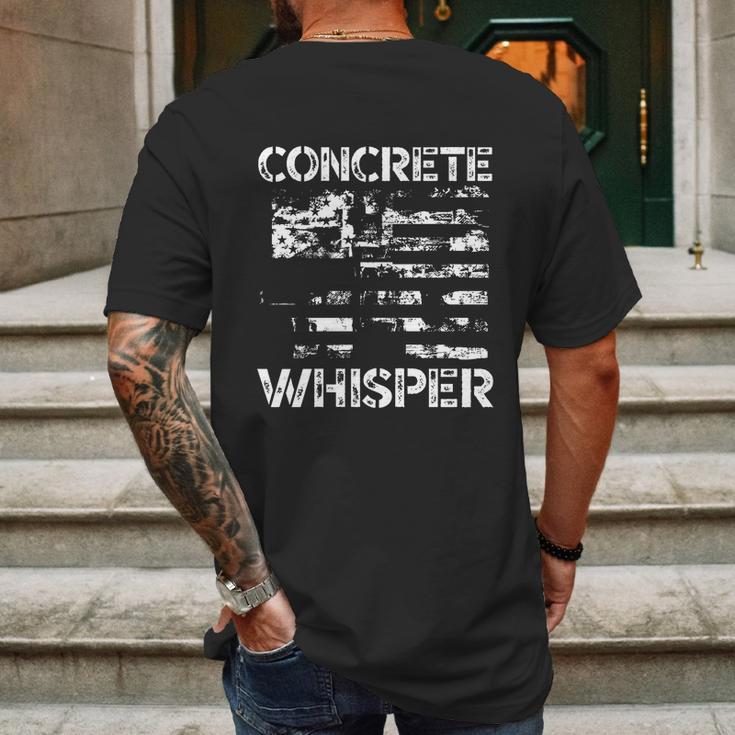 Concrete Whisper Construction Union Worker Labor Day Gift Graphic Design Printed Casual Daily Basic Mens Back Print T-shirt Gifts for Men