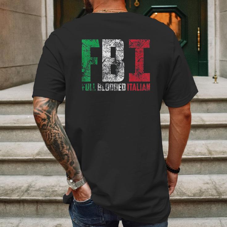 Cool Fbi Full Blooded Italian Mens Back Print T-shirt Gifts for Men