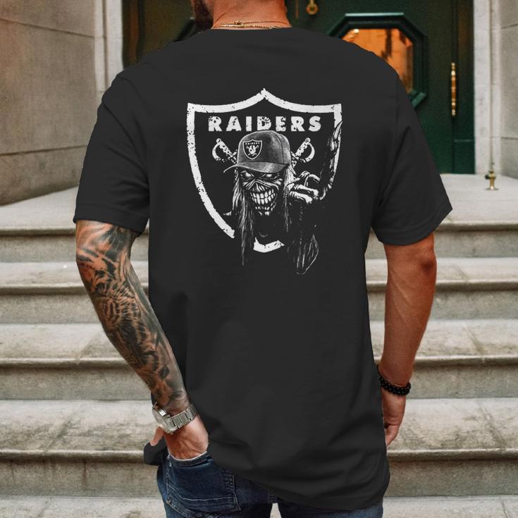 Cool Raiders Shirt With Eddie From Iron Maiden Mens Back Print T-shirt Gifts for Men