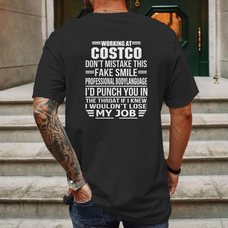 Costco Mens Back Print T-shirt Gifts for Men