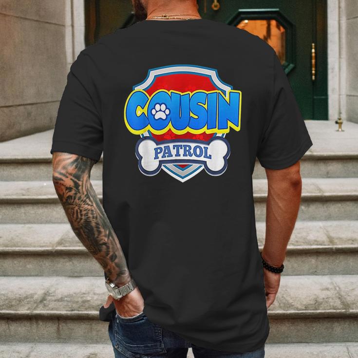 Cousin Patrol Dog Mens Back Print T-shirt Gifts for Men