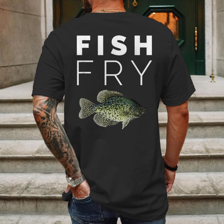 Crappie Fish Fry || Crappie Fishing Mens Back Print T-shirt Gifts for Men