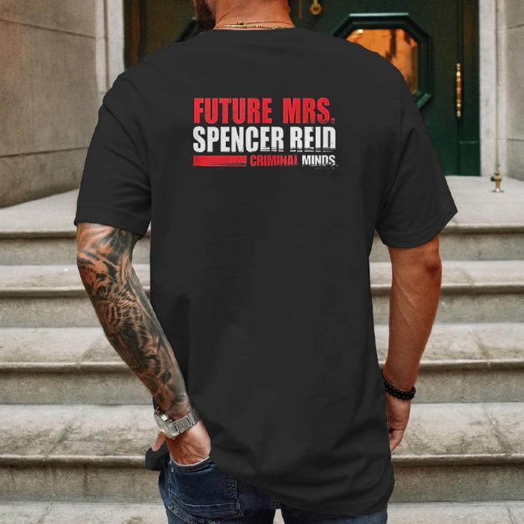 Criminal Minds Future Mrs Spencer Reid Mens Back Print T-shirt Gifts for Men