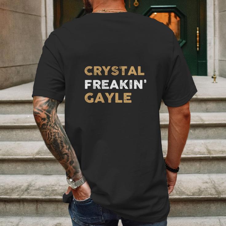 Crystal Gayle Freakin Cool Trending Country Music Mens Back Print T-shirt Gifts for Men