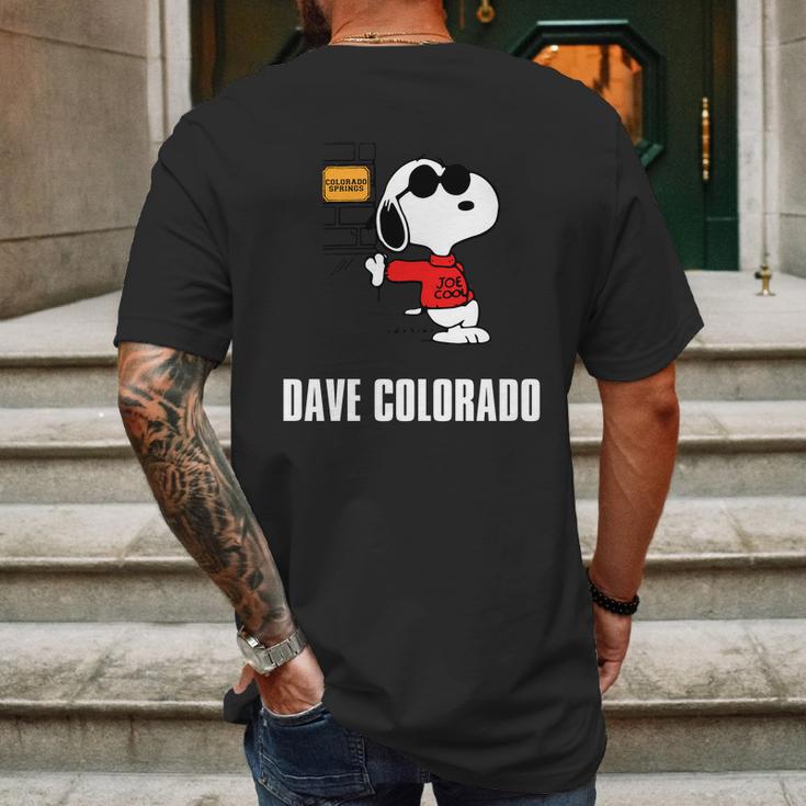 Custom - Dave Colorado Mens Back Print T-shirt Gifts for Men