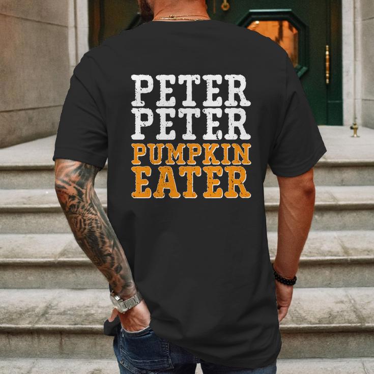 Cute Halloween Funny Halloween Day Halloween Peter Peter Pumpkin Eater Mens Back Print T-shirt Gifts for Men