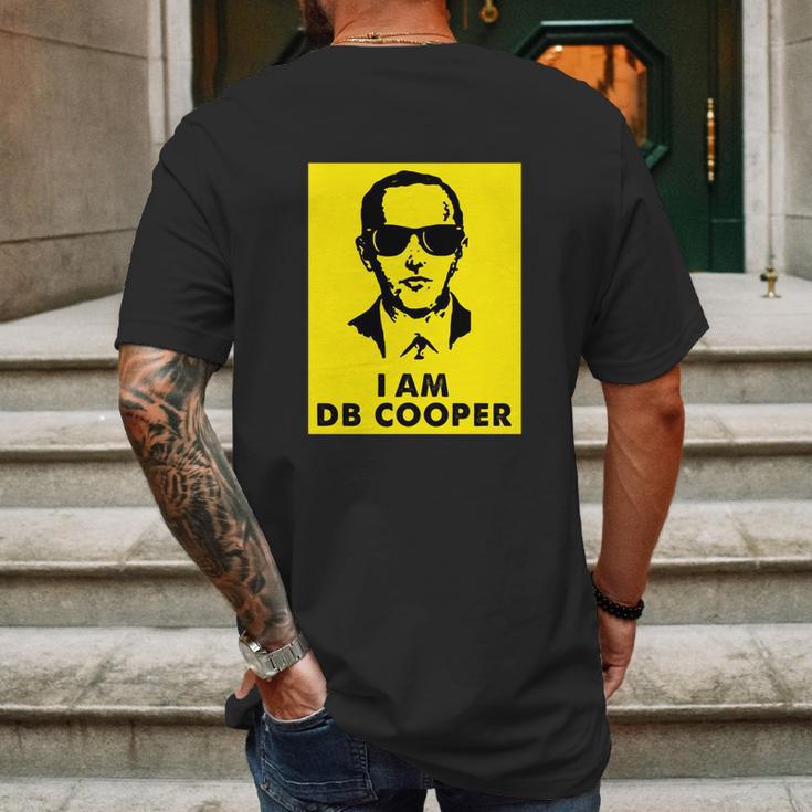 I Am D B Cooper Robber Thief Parachute Funny Mens Back Print T-shirt Gifts for Men