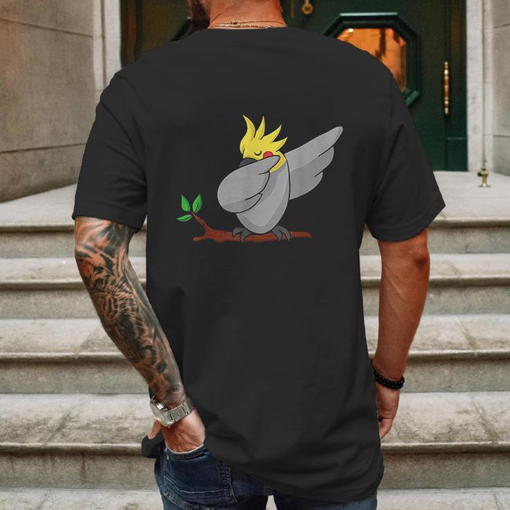 Dabbing Cockatiel Funny Dab Gift Hip Hop Dance Mens Back Print T-shirt Gifts for Men