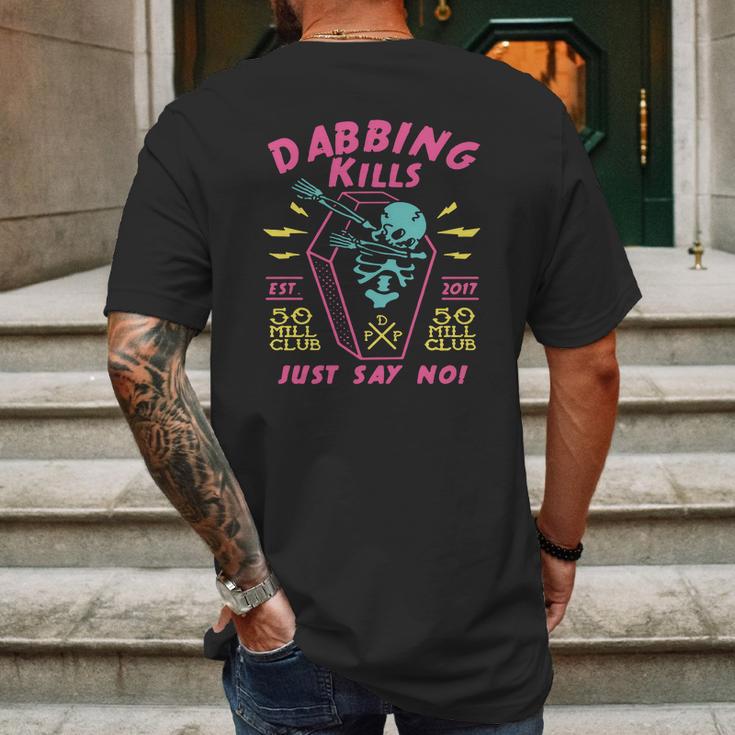 Dabbing Kills - Pewdiepie Art Mens Back Print T-shirt Gifts for Men