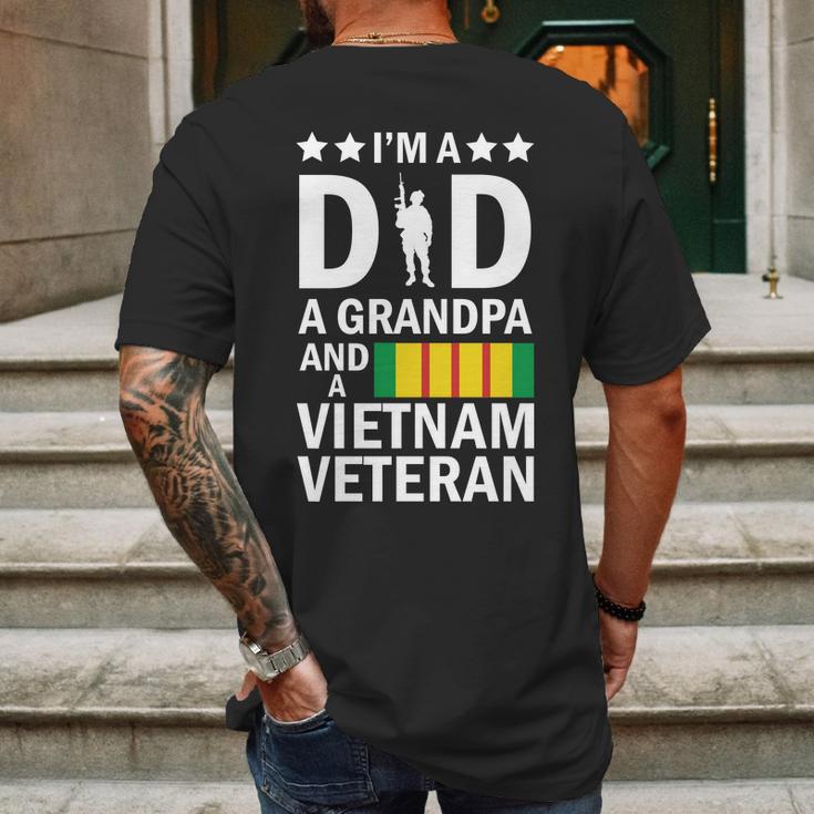 Im A Dad A Grandpa And A Vietnam Veteran Mens Back Print T-shirt Gifts for Men