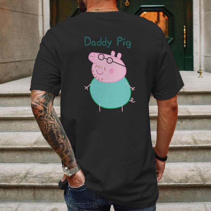 Daddy Pig Peppa Pig Dad Birthday Gifts Mens Back Print T-shirt Gifts for Men