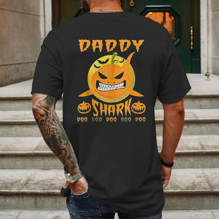 Daddy Shark Doo Boo Halloween Mens Back Print T-shirt Gifts for Men